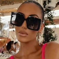 trendy oversize square sunglasses women 2022 fashion brand metal leg sun glasses female vintage gradient big frame eyeglasses