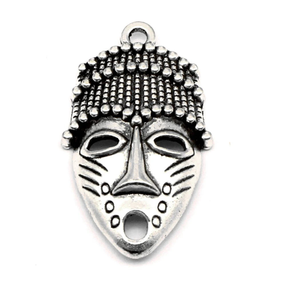 

5 pieces 20x33mm King's mask charms Jewelry making best gift