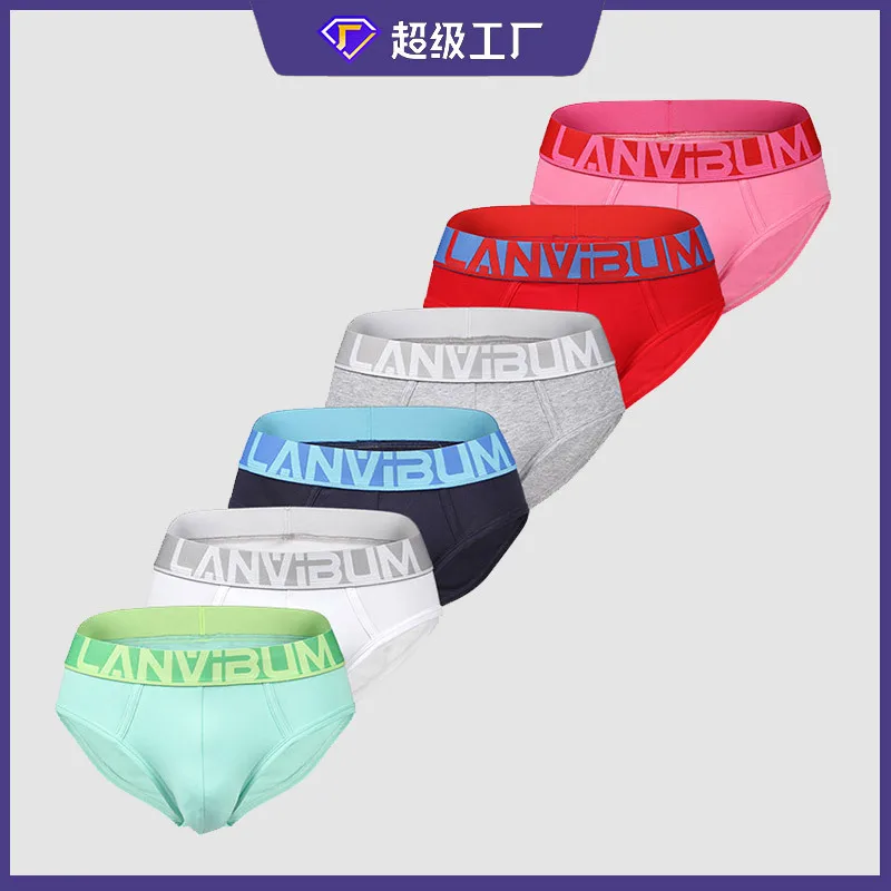 

Мужское нижнее белье, спортивные трусы, хлопковые сексуальные шорты со средней талией 3 шт.