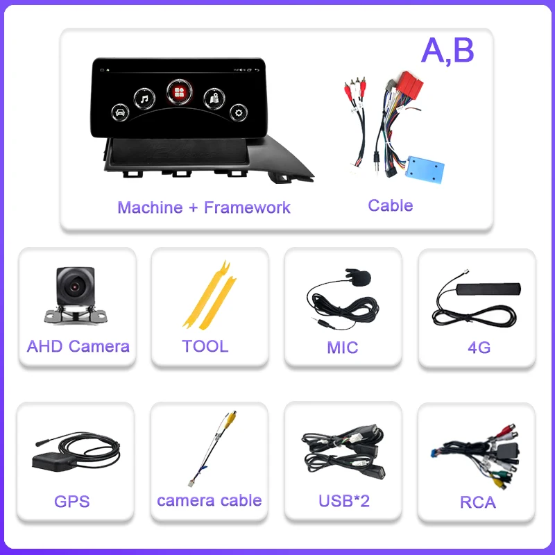 10 25 &quotдля Fiat 124/ Abarth 124 Spider 2016-2022 автомобильный мультимедийный плеер стерео радио