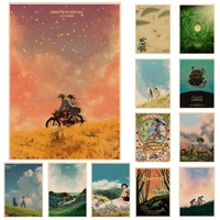 jun miyazaki spirited away totoro classic anime poster for living room bar decoration posters wall stickers