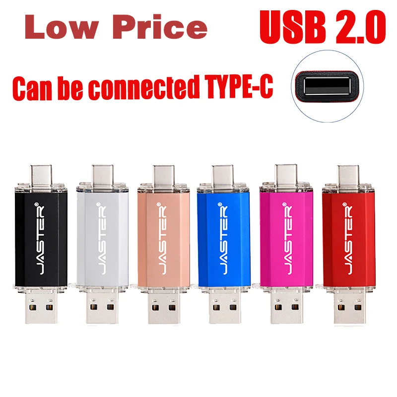

2 In 1 Can be Connected TYPE-C OTG USB Flash Drive Free LOGO High Speed Select 3.0 Low Price Select 2.0 Pen Drives 4GB 8GB 16GB