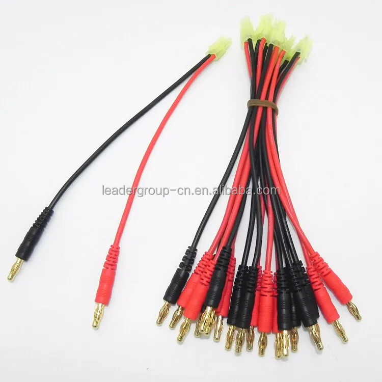 

4mm banana plug connector to 4.0 Golden banana plug with cable