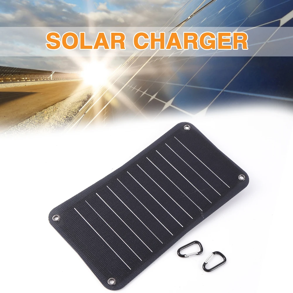 

10W 5V Sunpower ETFE Solar Panel Charger for Mobile Phone Power Bank Charging Solar Panel Charger Outdoor Camping Hiking Travel