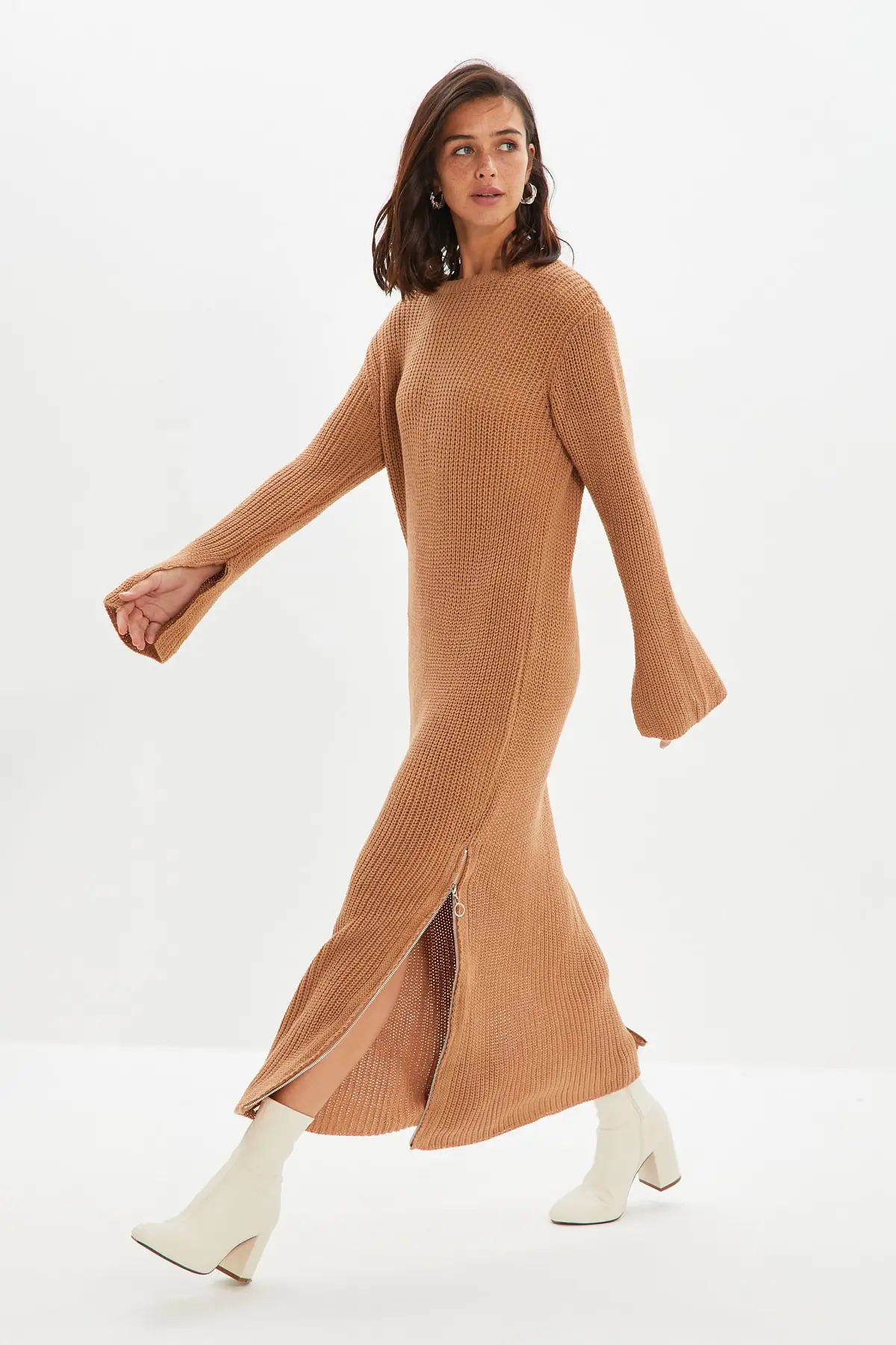 

Trendyol Zip Detail Knitwear Dress TWOAW22EL1004