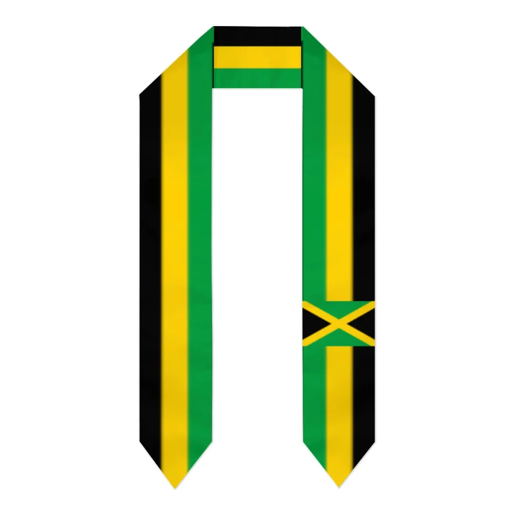 Выпускной флаг из Ямаки шарф шаль палантин сапфировый синий с полосой