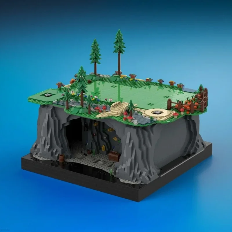 3185 деталей MOC: Модель «Шахта Диамантов» из «Семи гномов», строительные блоки, архитектурный конструктор, креативная идея, подарки на праздники, развивающие игрушки (art.: 3920db5c277ea) - 3920db5c277ea