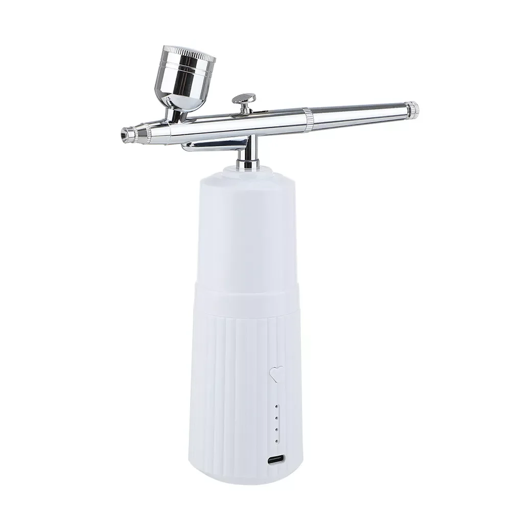 

NEW2023 Portable Air Brush Kit Airbrush with Compressor Water Air injector Gun For Nails Art Paint Makeup Pastry Cake Nano Facia