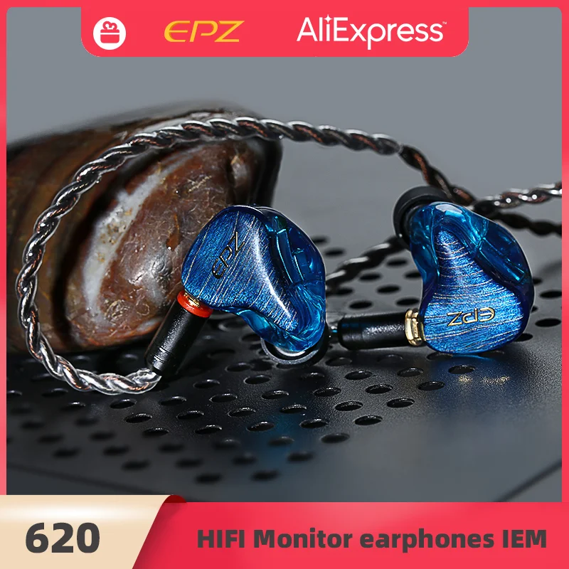 EPZ 620 6BA монитор наушник IEM HIFI наушники-вкладыши MMCX однокристальный кабель из меди и серебристой фольги