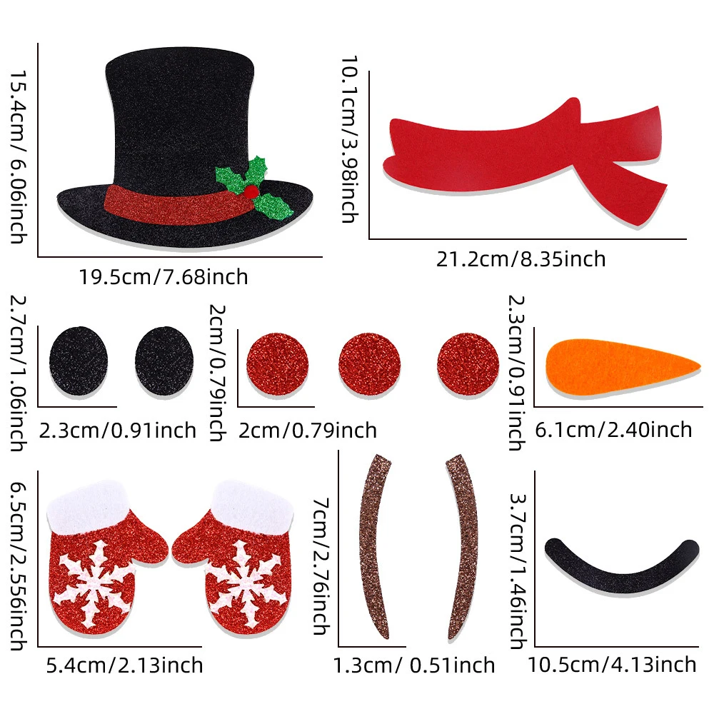 

Рождественские наклейки из фетра