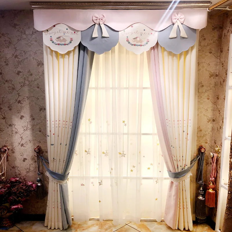 

Customized Curtains for Living Room Bedroom Cute Cartoon Children's Room Boy Girl Bedroom High Shading Window Curtain