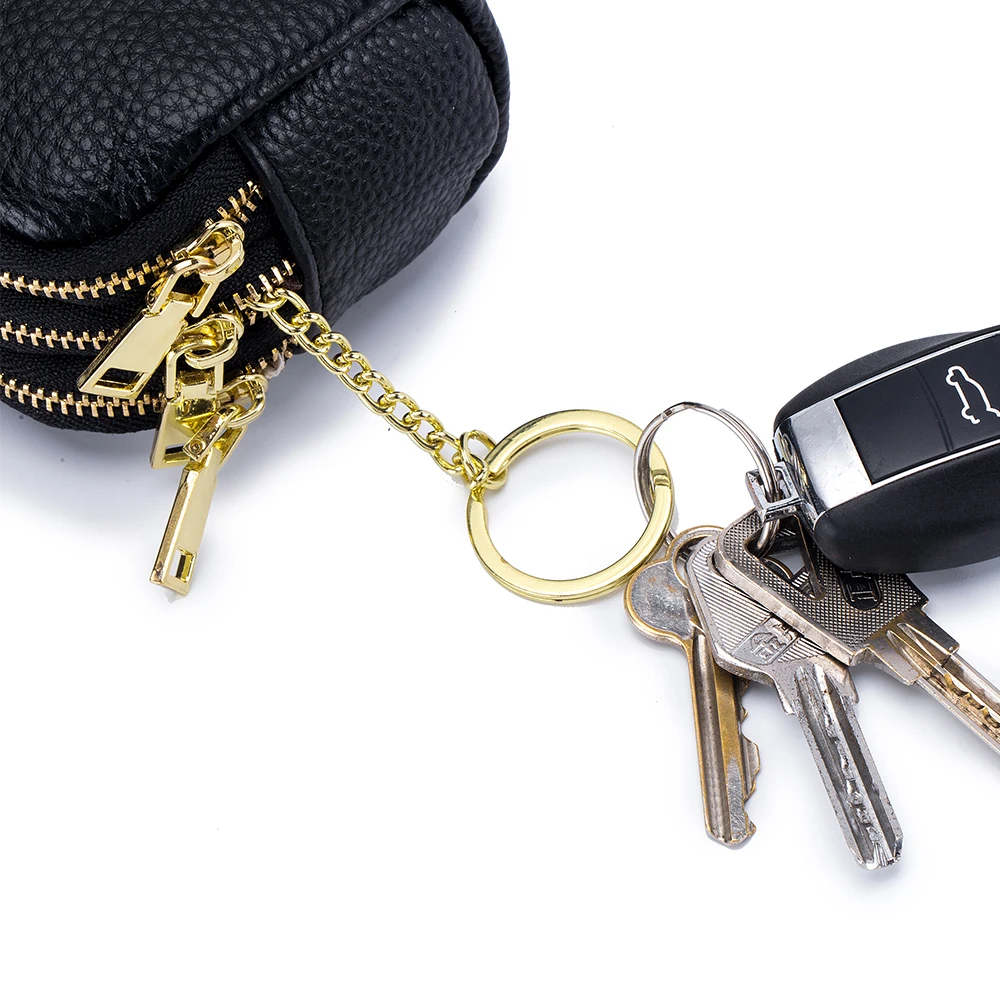 Head layer cowhide mini zero wallet cute ms han edition multi-functional leather coin bags zero purse key chain