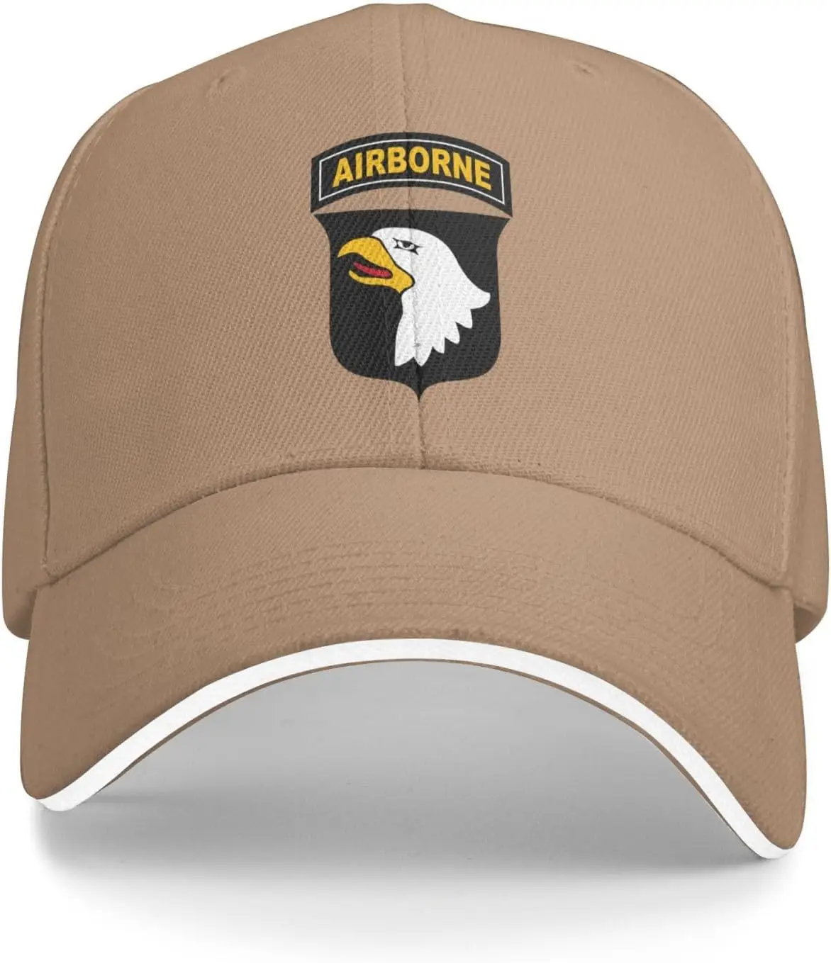 Фото 101st Airborne Division Eagle Patch Baseball Cap Polyester Casual Sun Protection Adjustable Hat Adult №2
