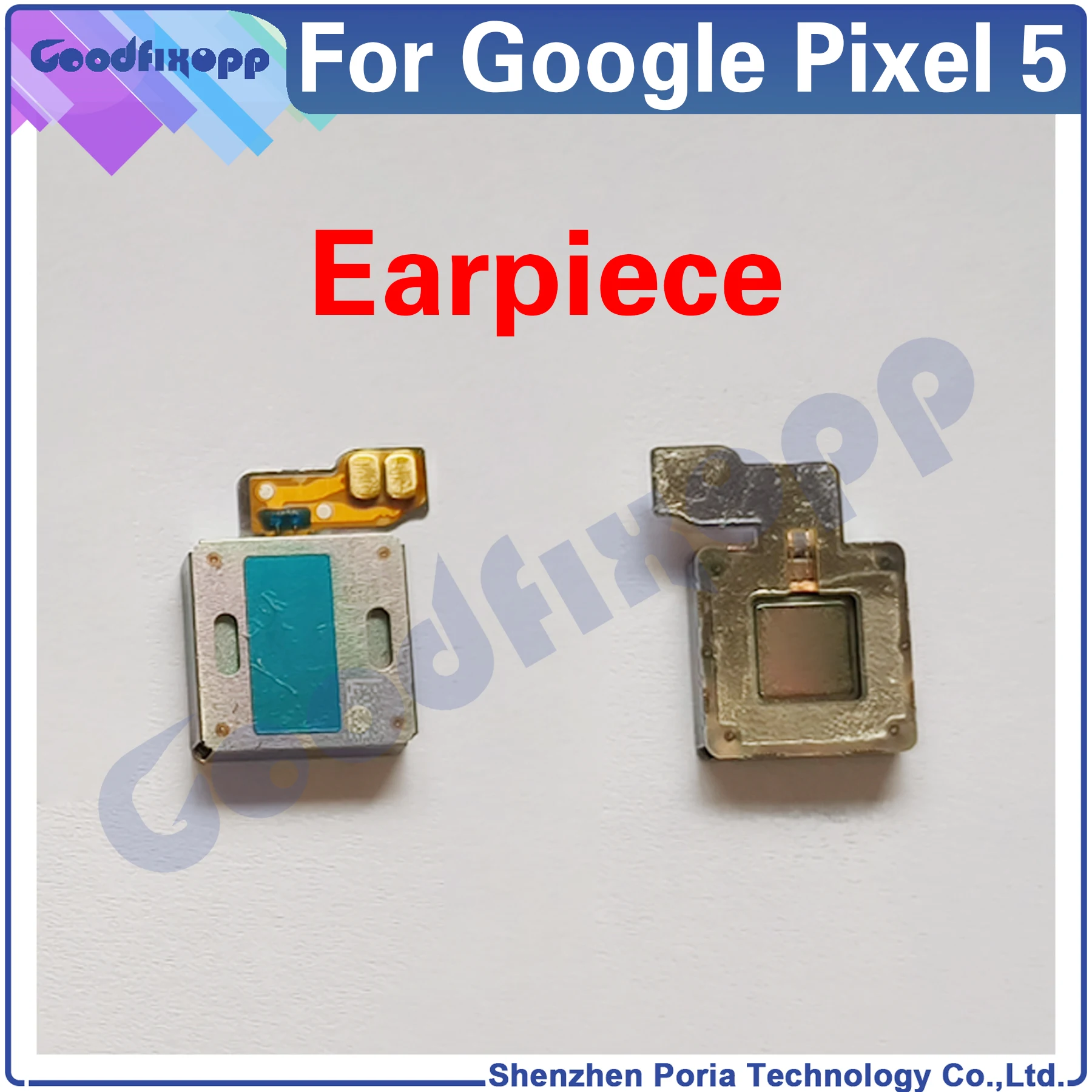 

For Google Pixel 5 GD1YQ GTT9Q Pixel5 Front Top Earpiece Ear Sound Speaker Flex Cable Receiver Replacement