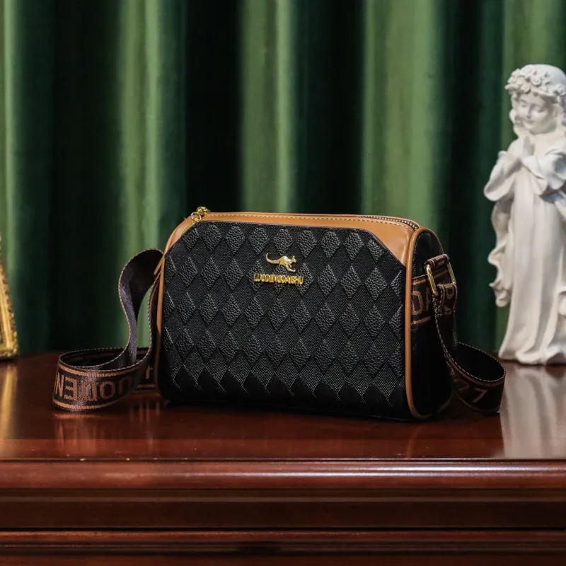 2024 Новая женская сумка через плечо модный и простой дизайн цилиндрическая