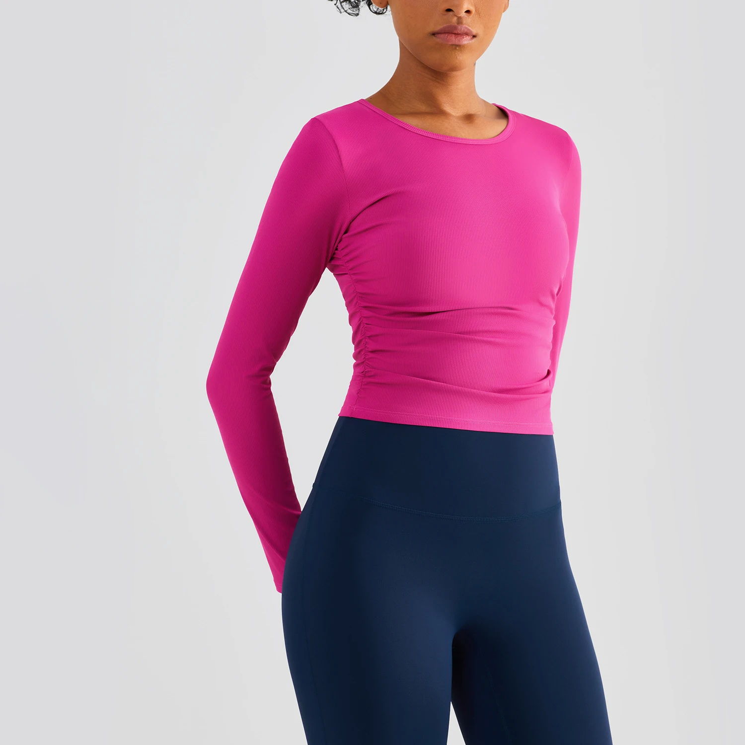 Wyplosz Solid Color Yoga Shirts Summer Exercise Workout Anti-sweat Running Fitness Quick Drying Sexy Items Fold Gym Ventilation