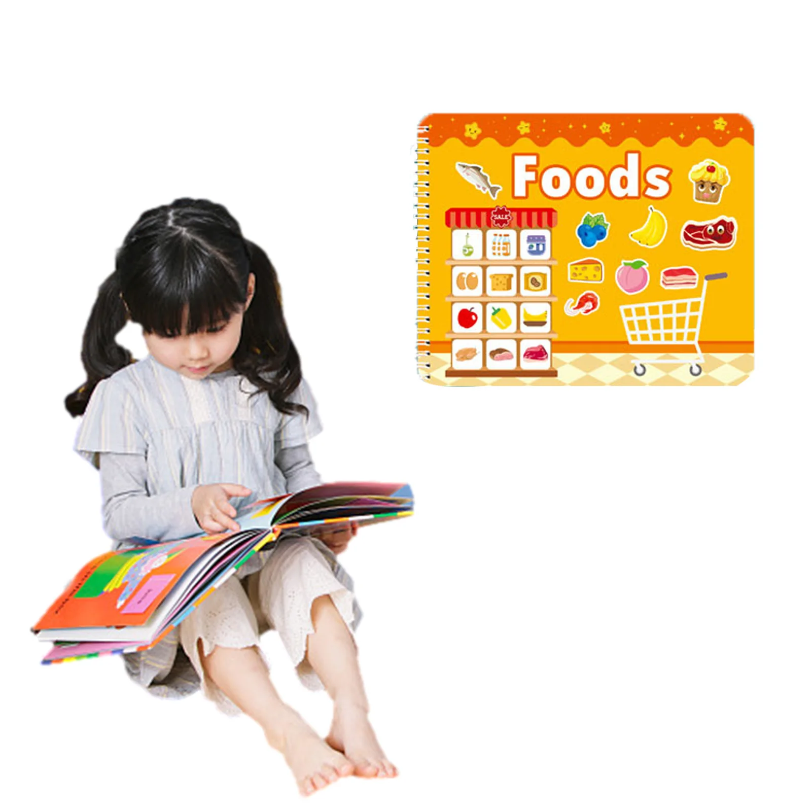 

Quiet-Book For Toddlers Montessori Basic Skills Activity Toys Preschool Learning Travel Toy Educational Quiet-Book For