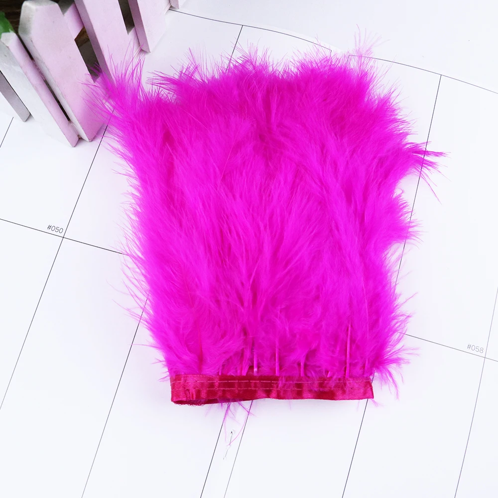 Разноцветная бахрома с турецкими перьями пушистая лента отделкой марабу 10-15 см