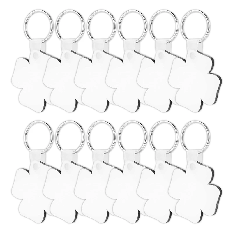 12 шт./компл. пустые брелки для сублимации теплопередача брелоков брелоки из МДФ с