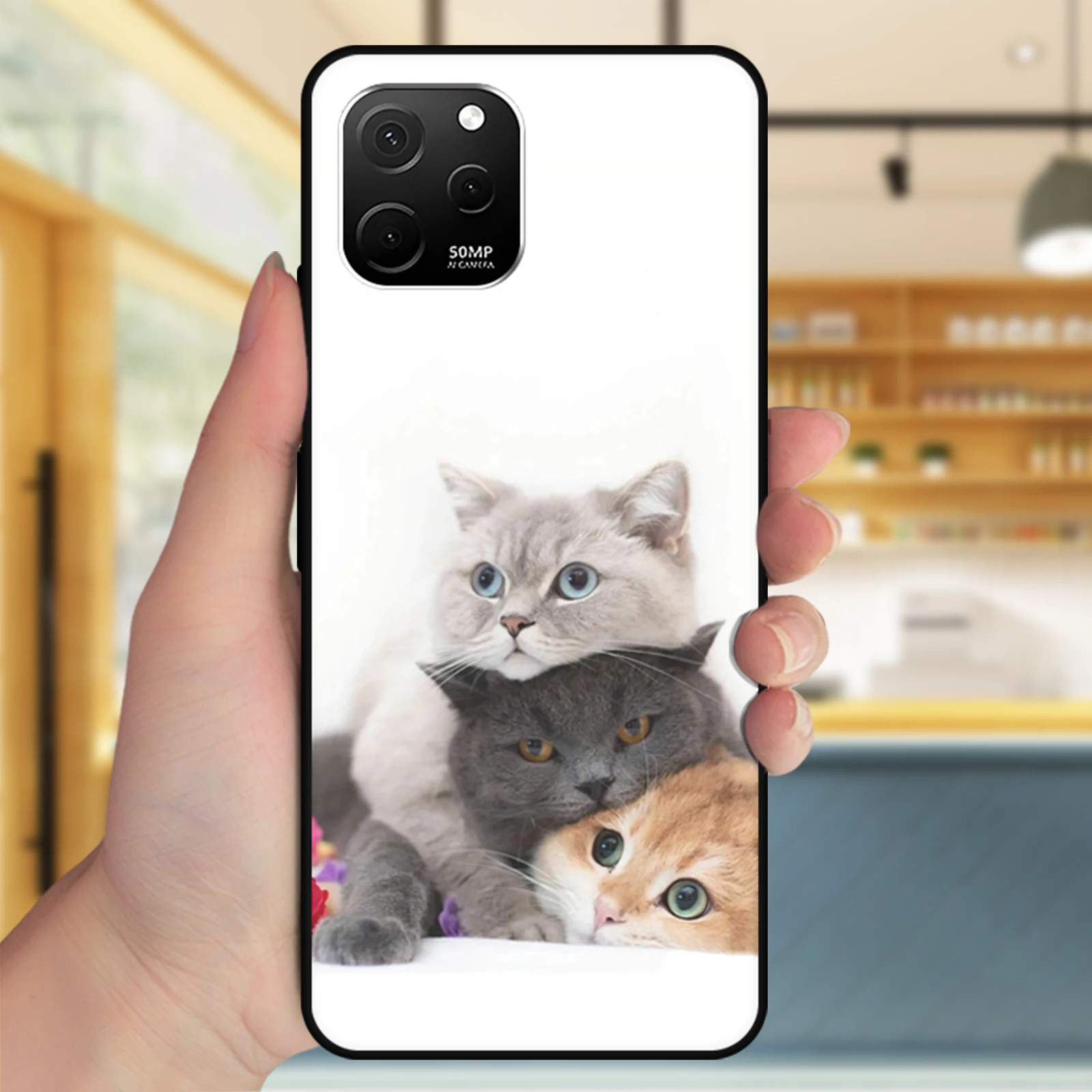 Силиконовый чехол для телефона Huawei Nova Y61 милые Чехлы Hauwei Navo Y 61 с тигром собакой