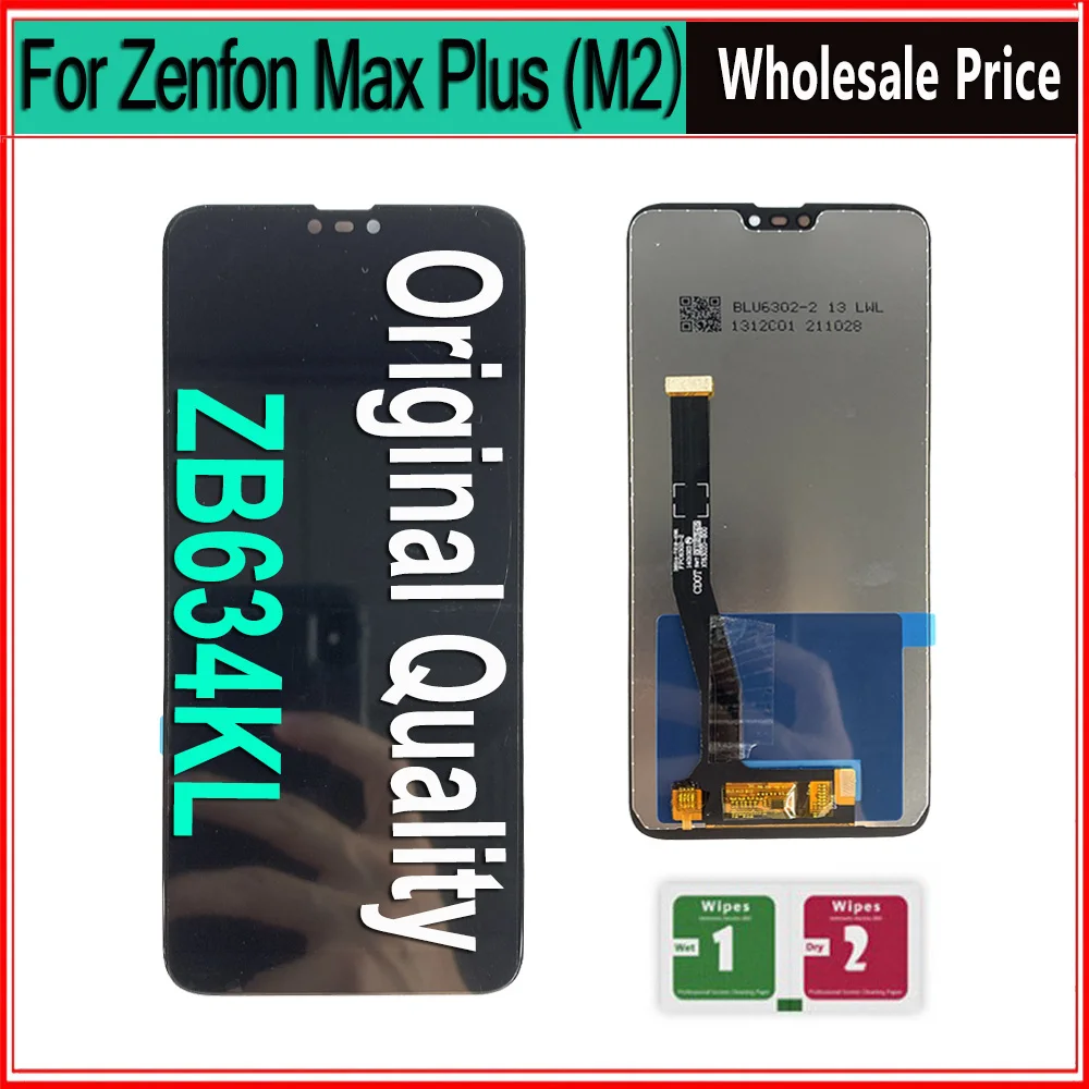 ЖК-дисплей для Asus Zenfone Max Plus M2 Shot ZB634KL дисплей с сенсорной панелью и дигитайзером