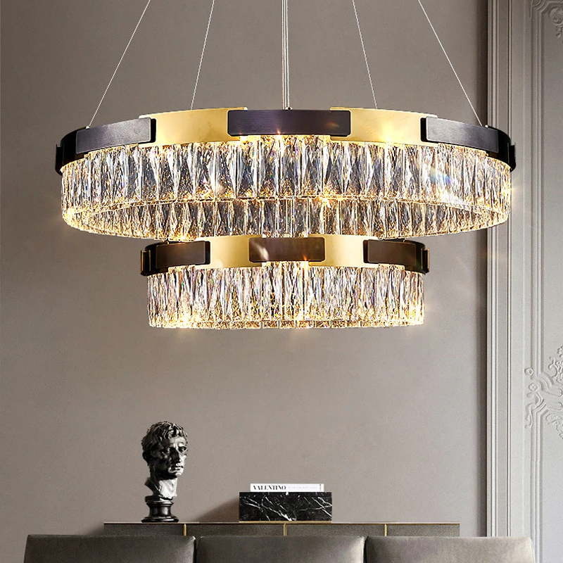 

Современная светодиодная Люстра для гостиной, Роскошный Современный домашний декор, светильник из искусственного кристалла, лампа для столовой, спальни