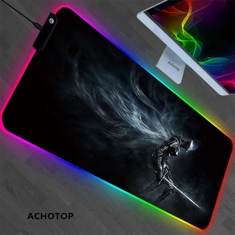 

Mouse Pad Gaming Mouse Pad Large RGB Computer Mause Pad Dark Soull Mousepad Gamer Keyboard Carpet Desk Mat PC Game Mouse Pad