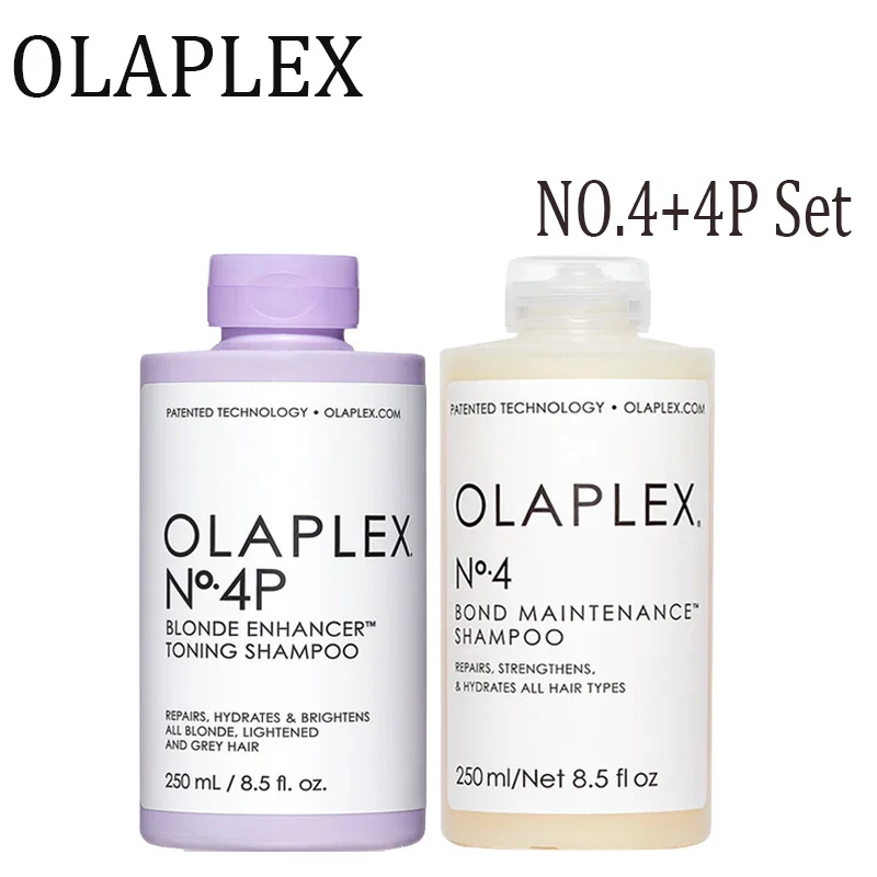 

Olaplex No.4+4P Purple Bond Maintenance Shampoo Hair Treatment Set Repair Strengthen All Hair Types Professional Hair Care 250ml