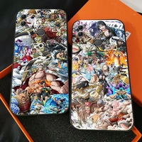 one piece anime phone case for huawei honor 7a 7x 8 8x 8c 9 v9 9a 9x 9 lite 9x lite back coque black carcasa liquid silicon