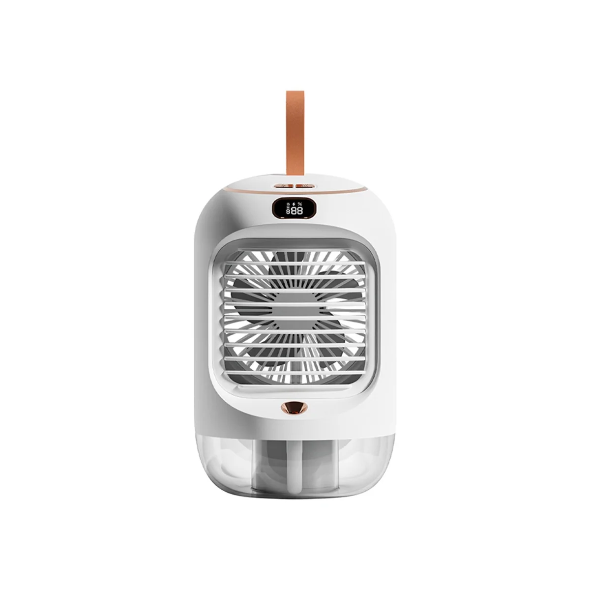 

Электрический перезаряжаемый портативный Настольный бесшумный охлаждающий мини-вентилятор с USB, портативный кондиционер, увлажнитель воздуха, белый