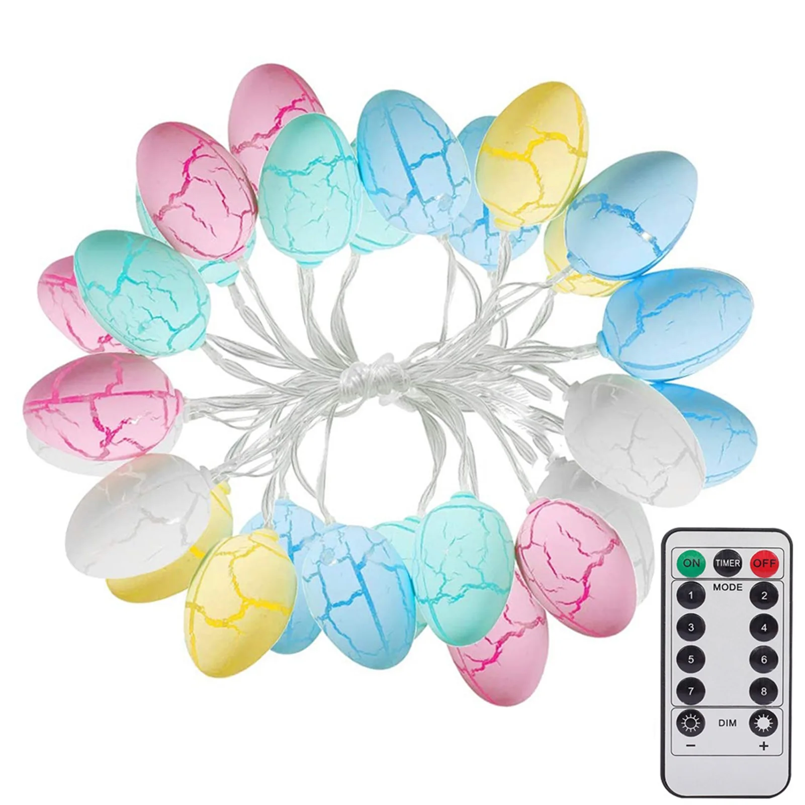 

Easter Egg String Lights Easter Decorations Egg String Lights With Remote LED Fairy Lights Easter String Light Home Yard Indoor