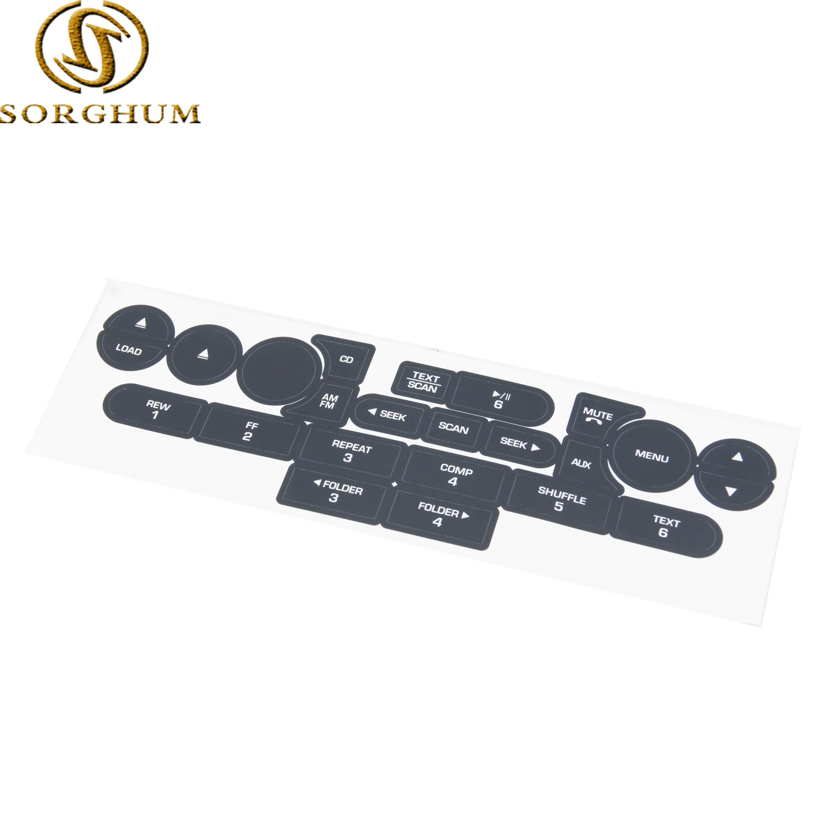 

Multimedia Navigation Radio Button Repair Sticker For Ford Mustang