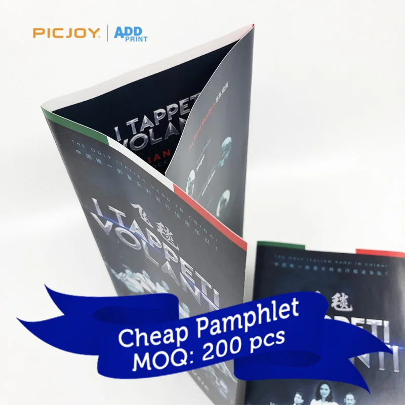 50 0 Чжан. На заказ. Дешевая тройная брошь Складная листовка Флаер Брошюре Магазин