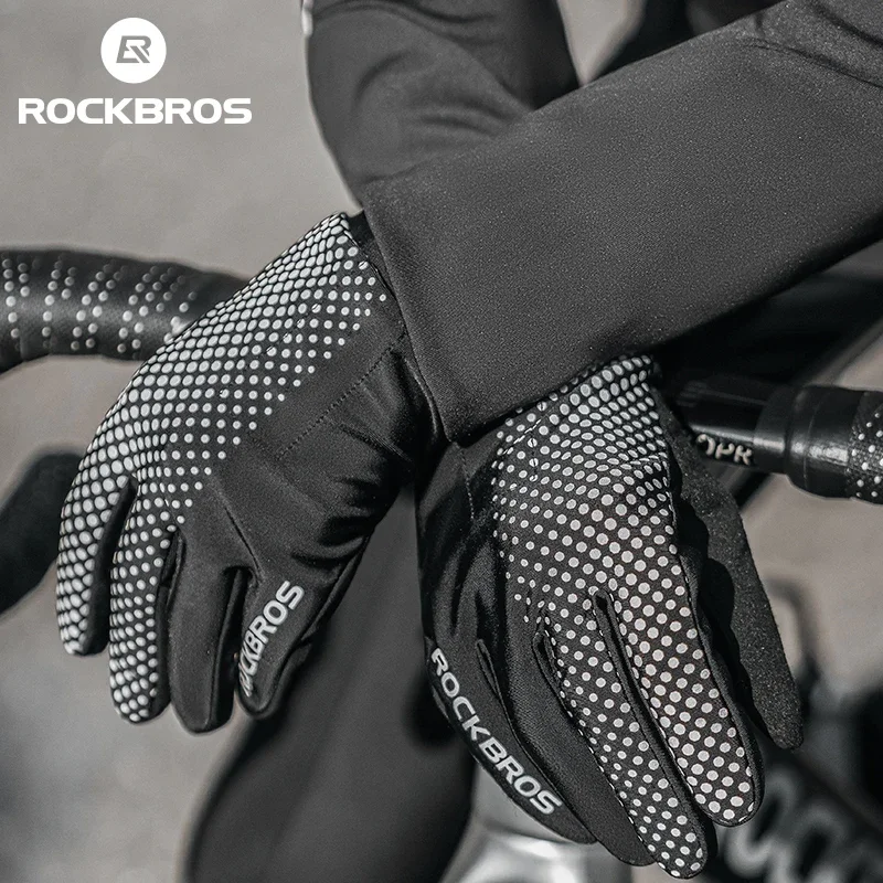 Перчатки ROCKBROS дышащие для сенсорных экранов спортивные Нескользящие удлиненные