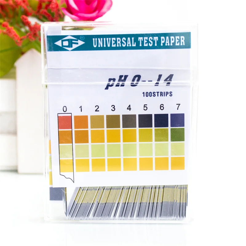 

100 Strips Boxed Acid Indicator Strips Paper PH Test Strips Range 0-14 Indicator Paper Tester Water PH Test Meter PH Test Kit