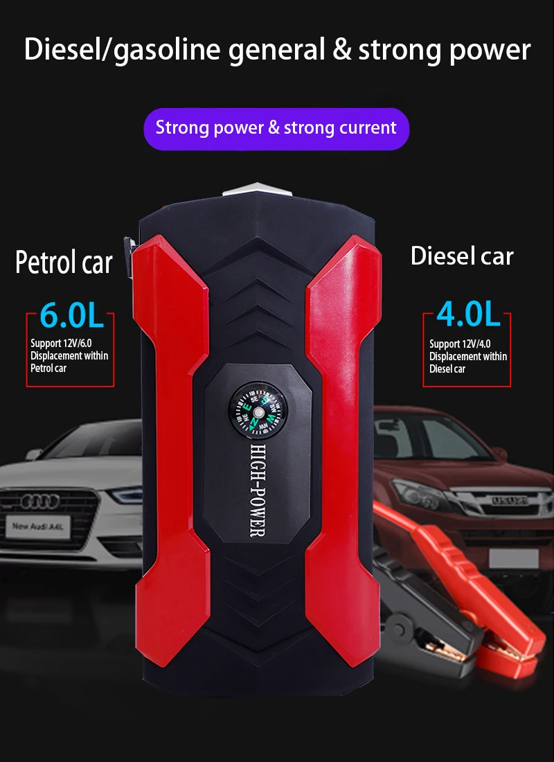 

Car Jump Starter Starting Device Battery Power Bank 160000mAh Jumpstarter Auto Buster Emergency Booster Car Charger Jump Start