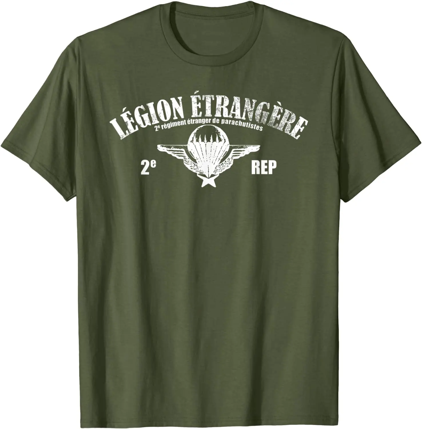 

Foreign Legion 2 Rep Paratrooper Men T-shirt French Army Short Sleeve Casual 100% Cotton O-Neck T Shirts