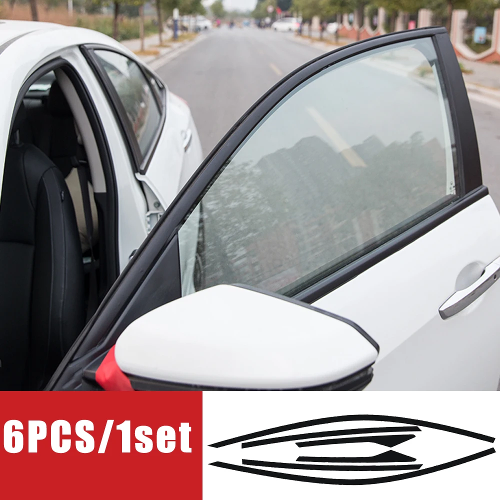 

1set Sub Black The Window Trim Strip Exterior Parts for Ten Generations Honda Civic