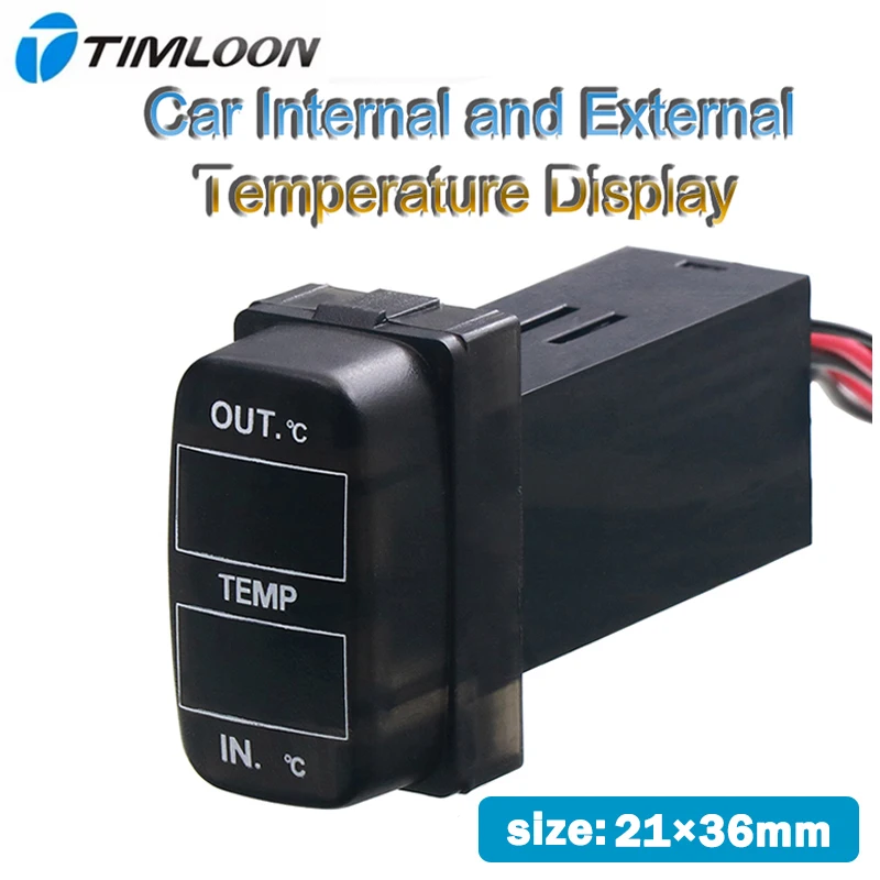 

Автомобильный термометр с внутренним/внешним дисплеем температуры, двойной датчик температуры для Mitsubishi,Asx,Lancer,Outlander,Pajerozinger