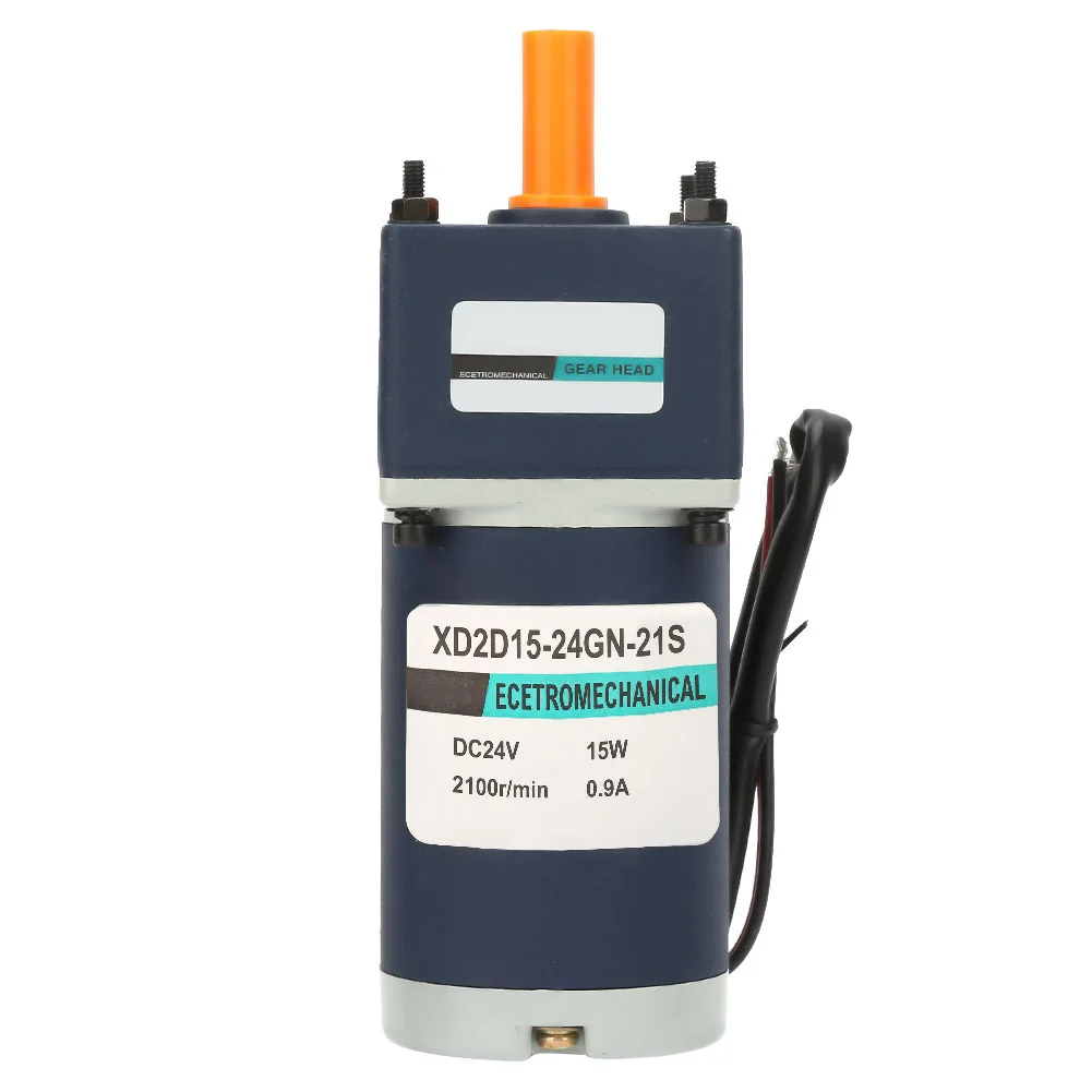 DC 24V 15W Постоянный магнит Редуктор Мотор 8 мм вал Регулируемая скорость CW/CCW (30RPM)