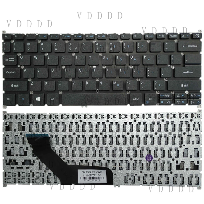 Новая клавиатура для ноутбуков ACER Aspire S13 S5-371 S5-371T Swift SF113-31 (US-раскладка) (art.: 3920dbcc15291) - 3920dbcc15291