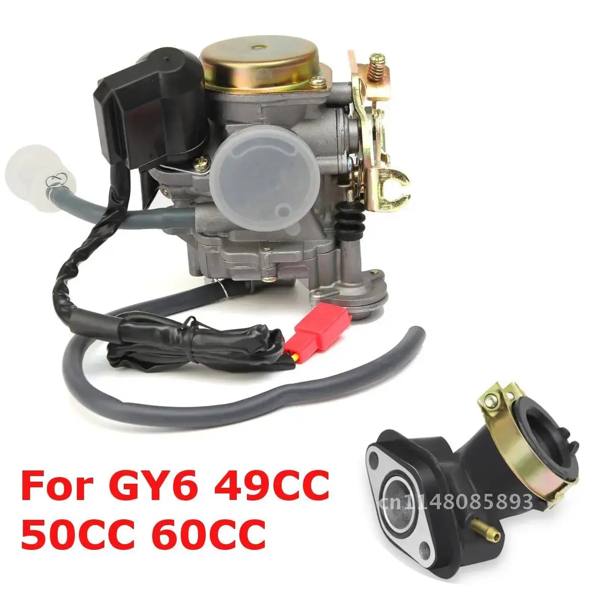 Карбюратор Carb для впускного коллектора труба 4-тактного двигателя 49cc 50cc 80cc 139QMB GY6