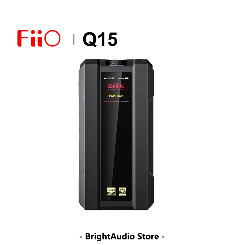 

FiiO Q15 MQA USB DAC AMP Hi-Res Audio Headphone Amplifier Player HIFI Decoder Bluetooth 5.1 3.5m/4.4mm PCM768 DSD512