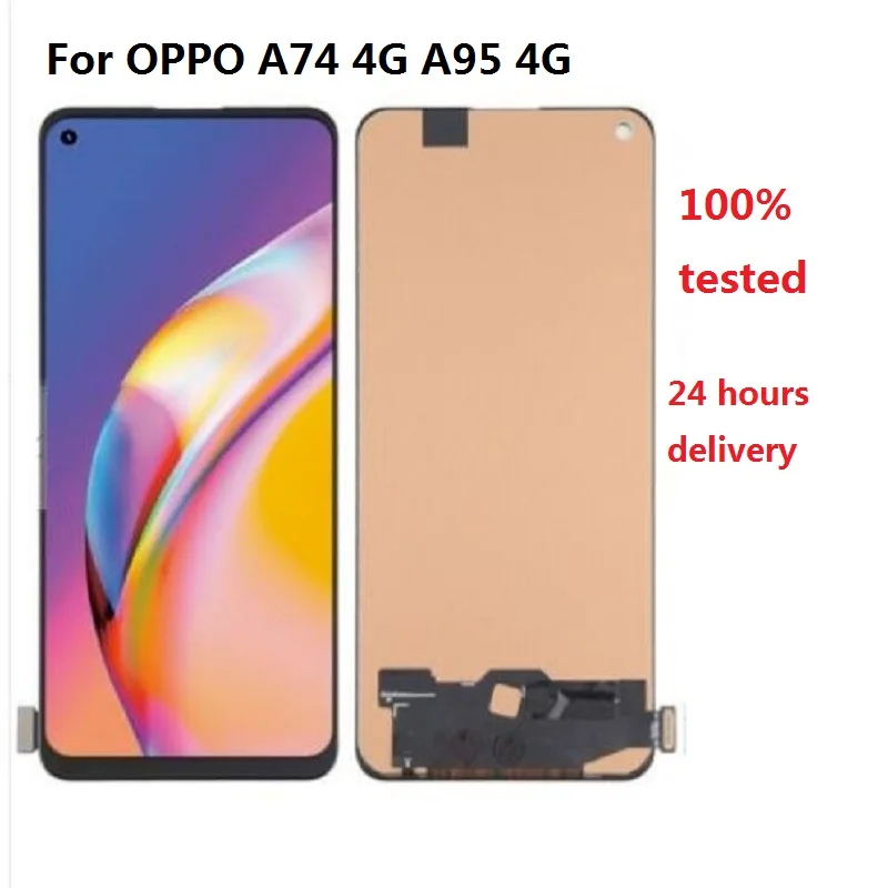 

ЖК-дисплей TFT + Ремонт сенсорного экрана для OPPO A74 4G LCD для Oppo A95 4G LCD F19 F19S F19pro Realme X7 lcd