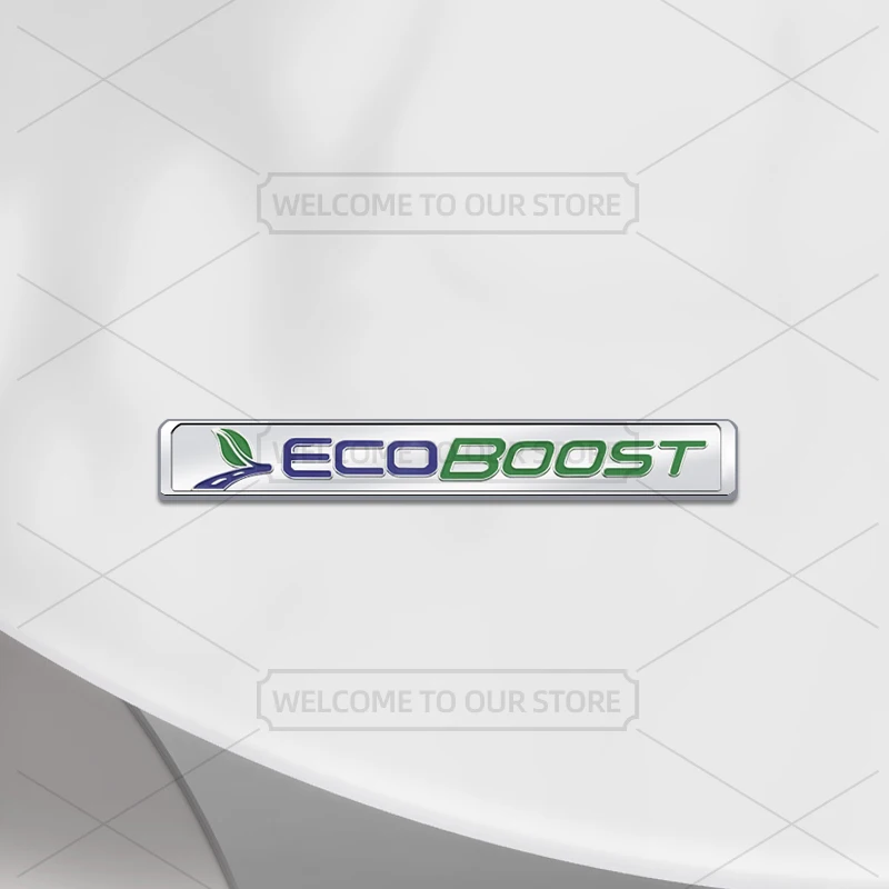 

Автомобильный 3D металлический EcoBoost эмблема кузова, наклейки на авто хвост, наклейка для Ford Kuga Puma Focus Mondeo Fiesta Escape Hybrid Bronco