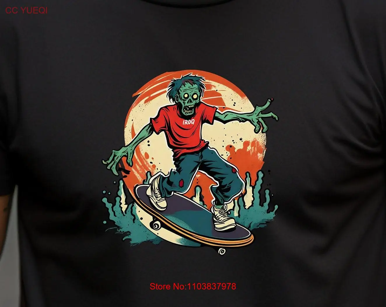 Забавная футболка ArT Zombie Dead Horror Halloween Мужская Undead Apocalypse с длинными или короткими