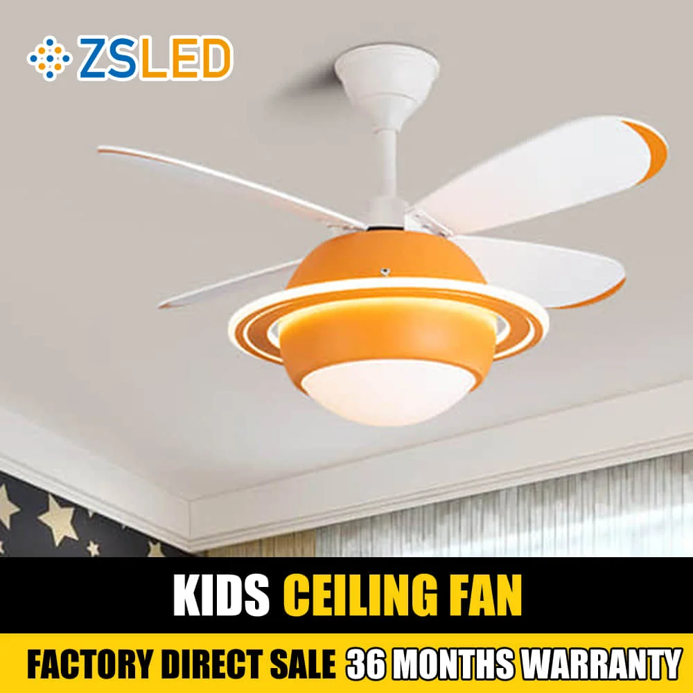 

Креативный потолочный вентилятор с регулируемой яркостью для детской комнаты, светодиодный потолочный вентилятор для детской комнаты, 220 В