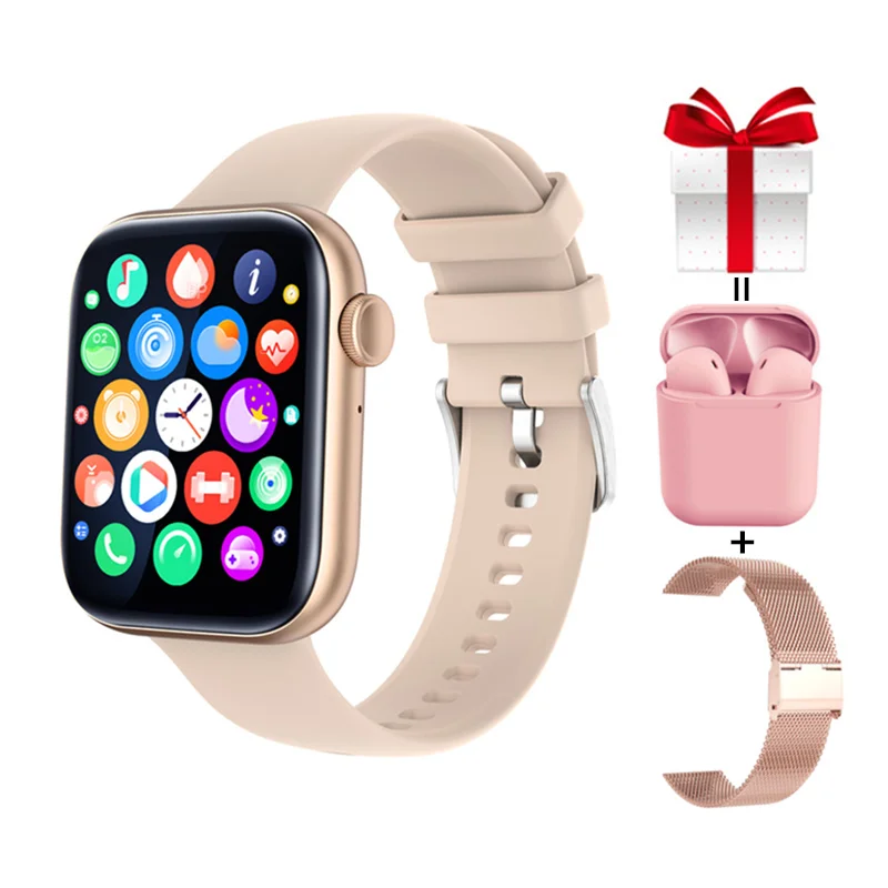

Ladies Smartwatch Knob Button Smart Watches For Women Answer Call Blood Pressure Oxygen Custom Watchface Fitness Tracker VS Y20