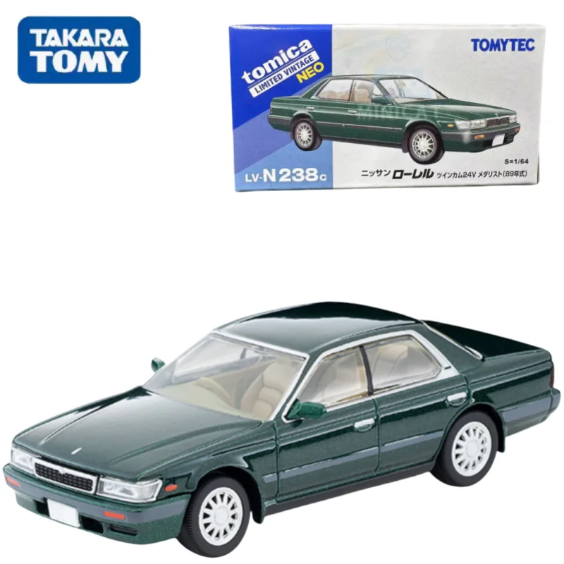 TAKARA TOMY TOMICA 1:64 TLV LV-N238c Nissan LAUREL Миниатюрная модель ролика из зеленого сплава
