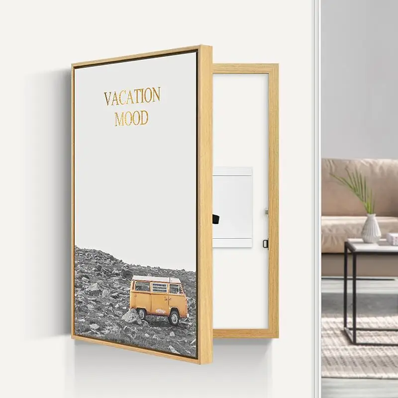 Nordic Decorative Painting Of Meter Box Wall Art Print Poster Murals Home Room Decoration Free Punch Occlude and Switch Frame |